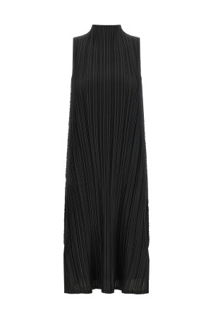 'Mellow Pleats' dress Black