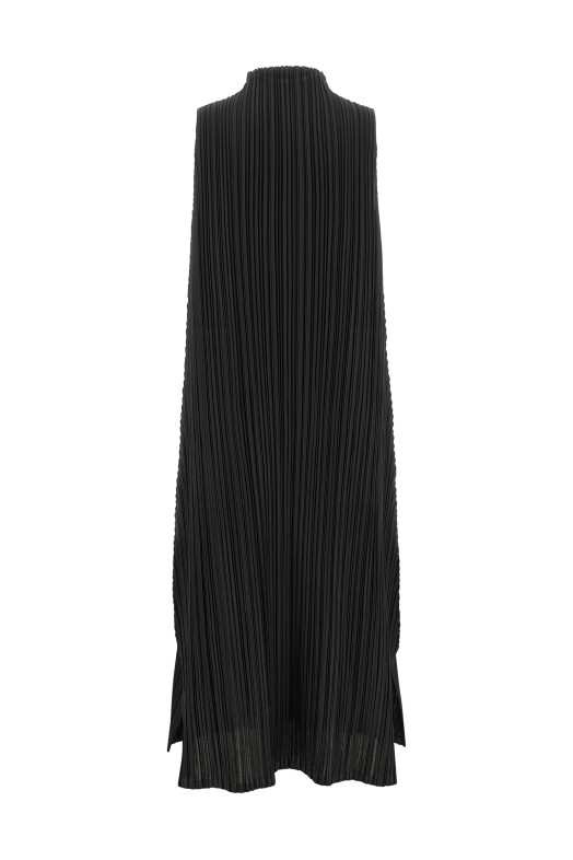 'Mellow Pleats' dress Black