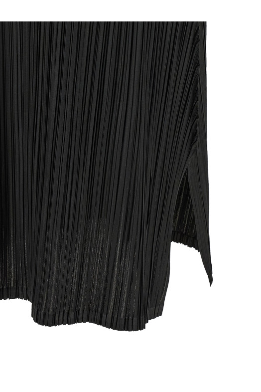 'Mellow Pleats' dress Black