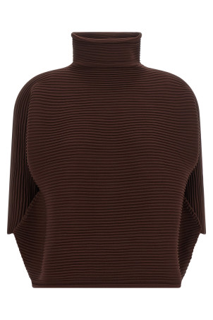 'Zig Zag Knit' blouse Brown