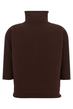 'Zig Zag Knit' blouse Brown
