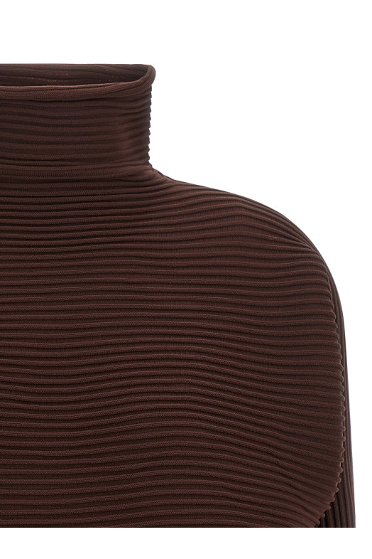'Zig Zag Knit' blouse Brown