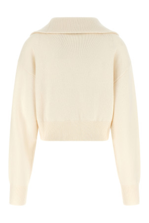 Half-zip sweater White