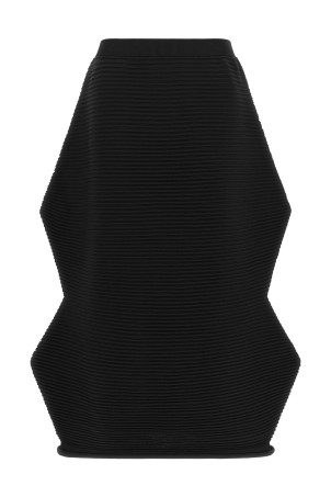 'Zig Zag Knit' skirt Black