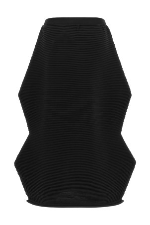 'Zig Zag Knit' skirt Black