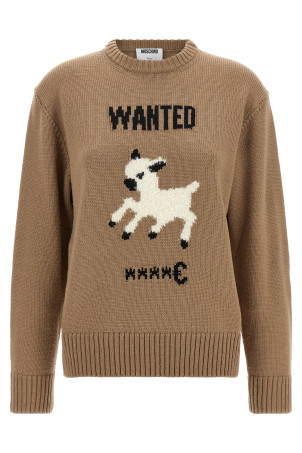 Extra fine merino wool sweater Beige