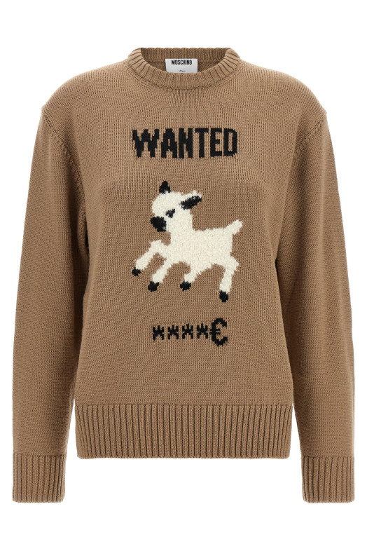 Extra fine merino wool sweater Beige