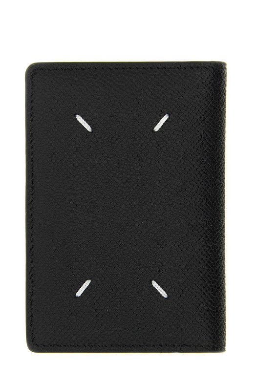 'Four Stitches' card holder Black