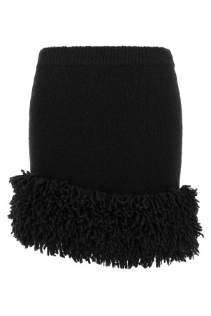 Asymmetrical hem skirt Black