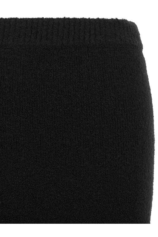 Asymmetrical hem skirt Black