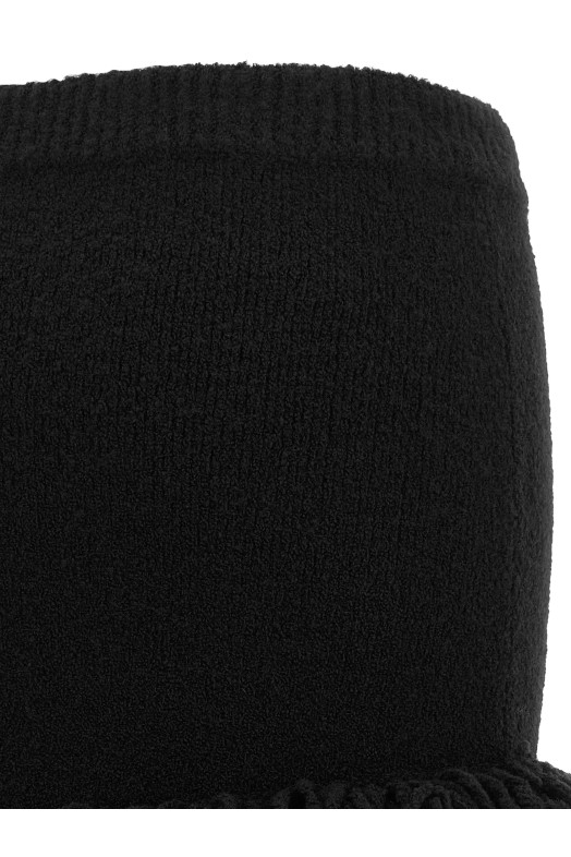 Asymmetrical hem skirt Black