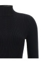 Stretch viscose sweater Black