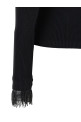 Stretch viscose sweater Black
