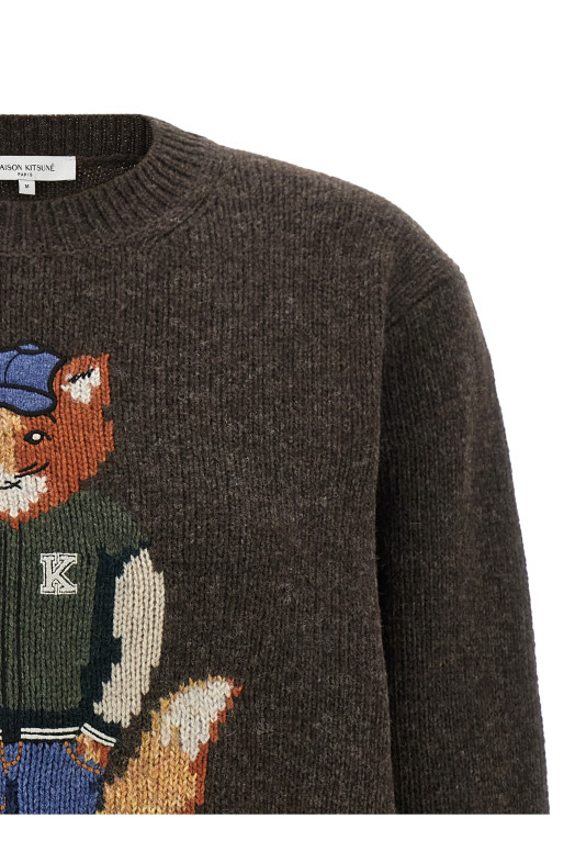 'Dressed Fox' sweater Brown
