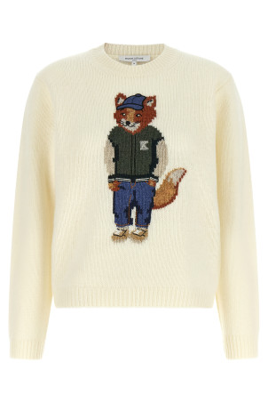 'Dressed Fox' sweater White