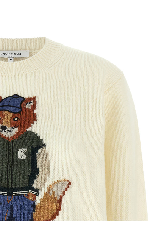 'Dressed Fox' sweater White
