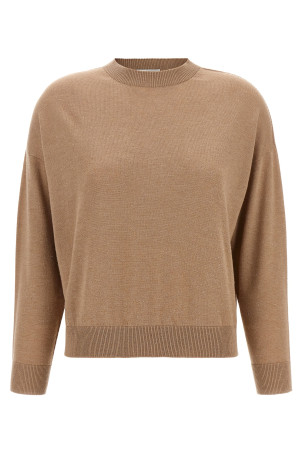 Lurex sweater Beige