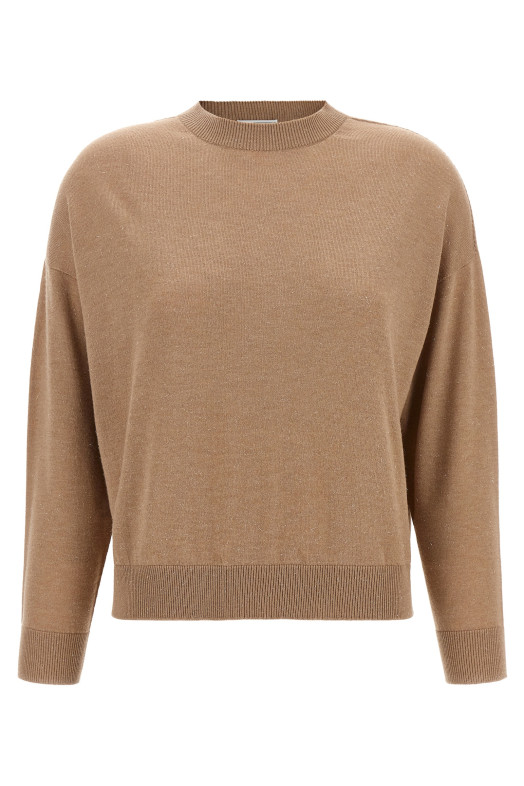 Lurex sweater Beige