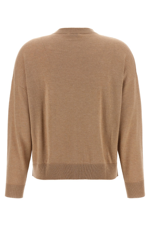 Lurex sweater Beige