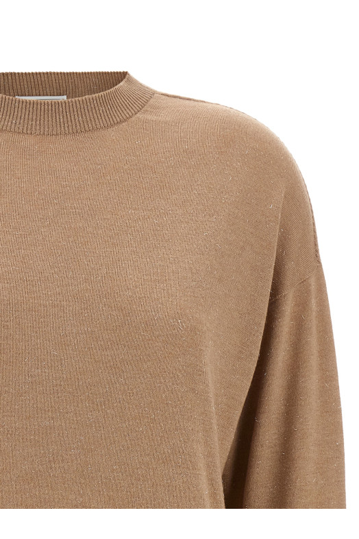 Lurex sweater Beige