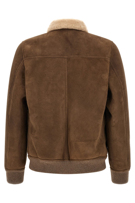 'Fiano' bomber jacket Brown