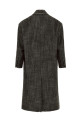 Double-breasted coat Black