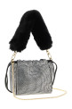 Rhinestone bucket bag Silver