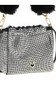 Rhinestone bucket bag Silver