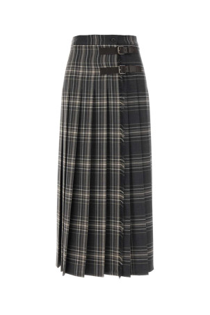 Embroidered stretch wool Prisma skirt WEEKEND (2625106092600)