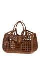 Brown leather shopping bag MIU MIU (5BA2932IBE)