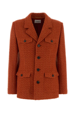 Orange boucle blazer SAINT LAURENT (873530Y7D30)