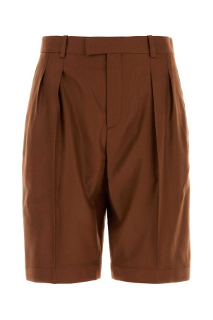 Caramel cashmere bermuda shorts SAINT LAURENT (A000BDY7K75)
