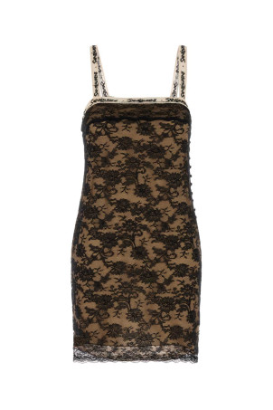 Black satin dress Black SAINT LAURENT (A003JEY1K80)