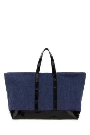 Blue canvas and leather Big shopping bag Blue GIMAGUAS (BIGTOTEBAG)