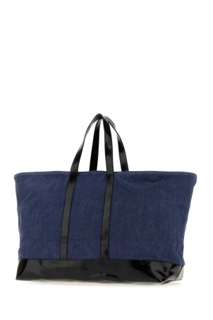 Blue canvas and leather Big shopping bag Blue GIMAGUAS (BIGTOTEBAG)