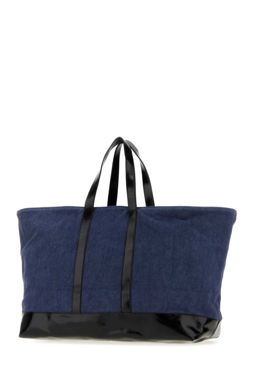 Blue canvas and leather Big shopping bag Blue GIMAGUAS (BIGTOTEBAG)