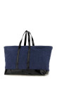 Blue canvas and leather Big shopping bag Blue GIMAGUAS (BIGTOTEBAG)