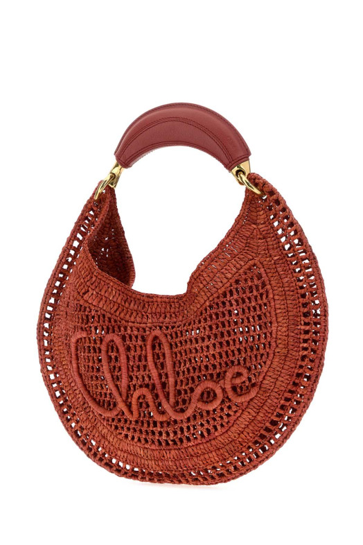 Red raffia Banana handbag CHLOE (CH25US902P08)