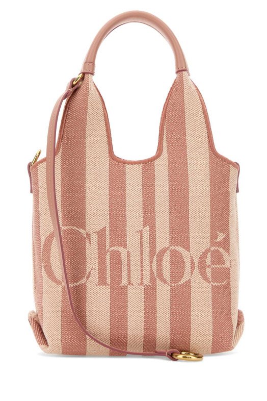 Embroidered canvas ChloÃ© Stripy handbag CHLOE (CH26AP777R65)