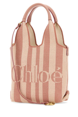 Embroidered canvas ChloÃ© Stripy handbag CHLOE (CH26AP777R65)