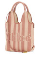 Embroidered canvas ChloÃ© Stripy handbag CHLOE (CH26AP777R65)