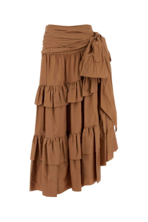 Antiqued pink poplin skirt CHLOE (CH26UJU53144)