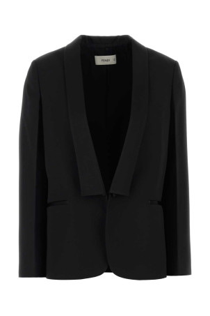Black grain de poudre blazer Black FENDI (FJ7746B1G0)