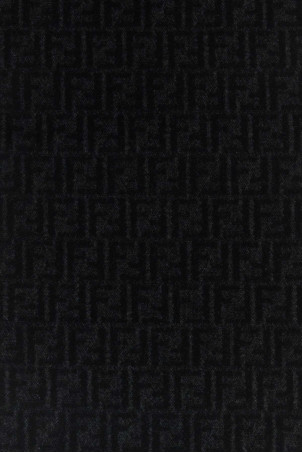 Black wool and cashmere reversible scarf FENDI (FXS417B1VZ)