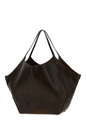 Dark brown leather shopping bag BRUNELLO CUCINELLI (MBLZB2835)