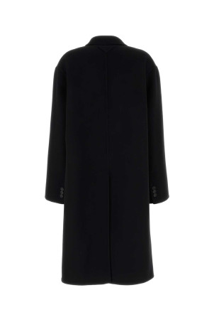 Чорне пальто з вовняної суміші, чорне, PRADA (P650TSOOO179B)
