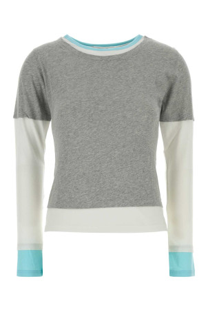Multicolor cotton Triple t-shirt Gray GIMAGUAS (TRIPLETEE)