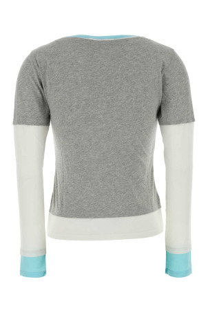 Multicolor cotton Triple t-shirt Gray GIMAGUAS (TRIPLETEE)