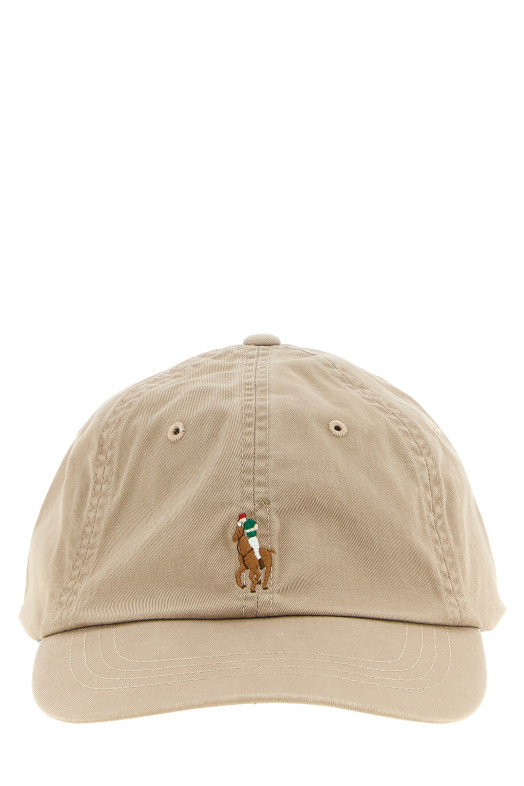 Кепка з еластичного твілу, бежева POLO RALPH LAUREN 211954881003