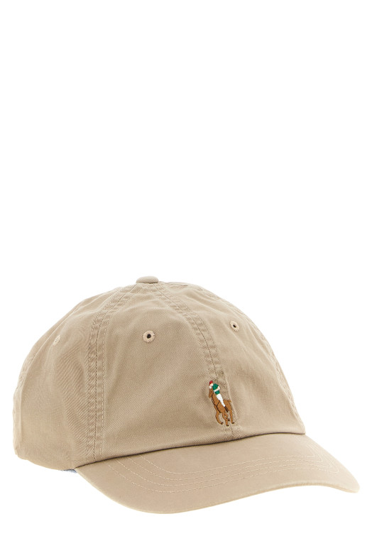 Кепка з еластичного твілу, бежева POLO RALPH LAUREN 211954881003
